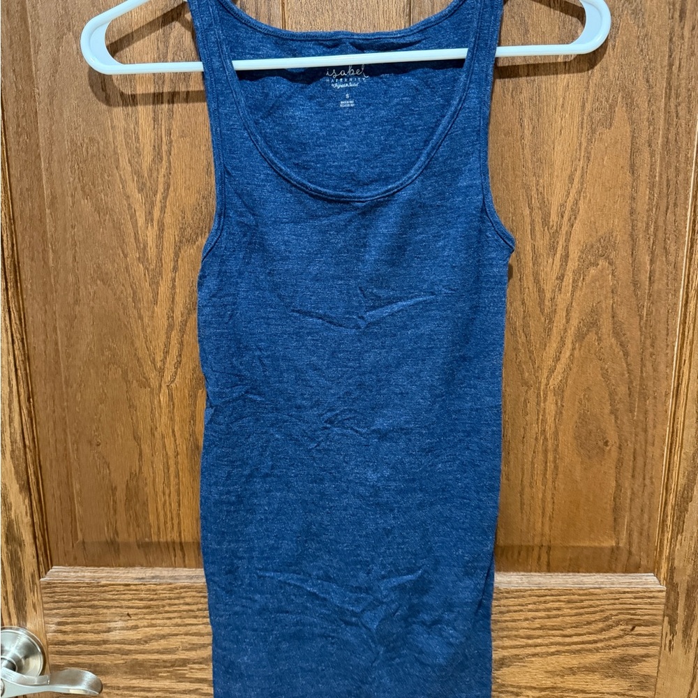 Isabel Maternity by Ingrid & Isabel Navy Heather Maternity Tank